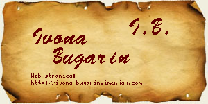 Ivona Bugarin vizit kartica